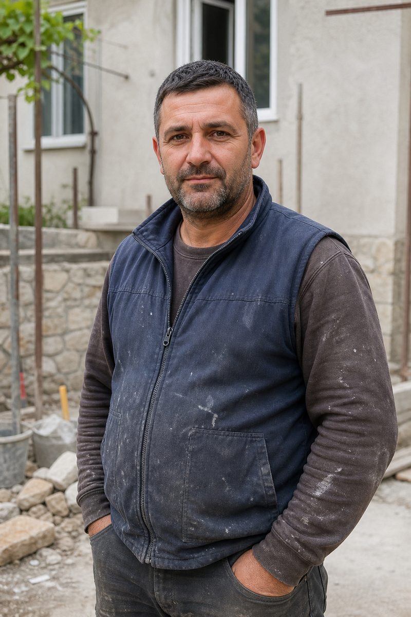 Sample demo portrait image for Georgi Kovachev, builder, Varna